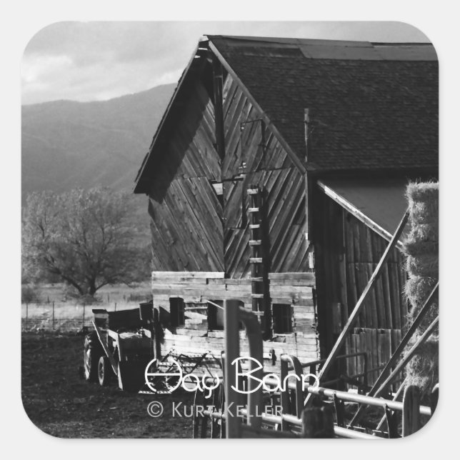 Sticker Carré Hay Barn (Devant)