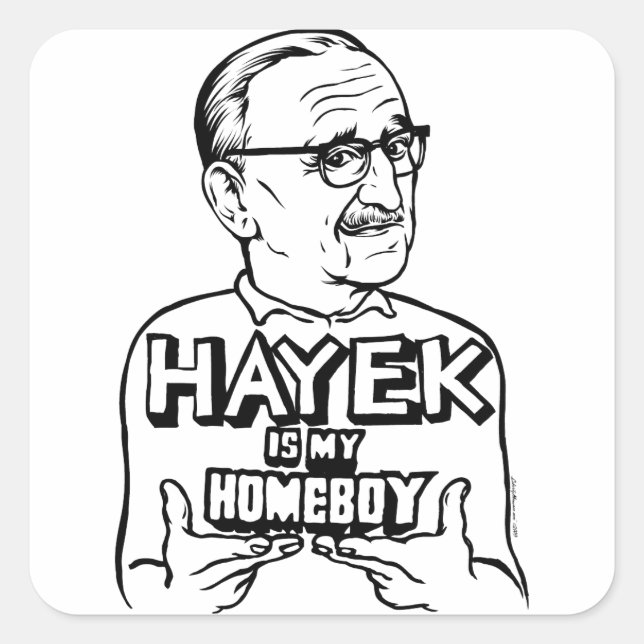 Sticker Carré Hayek Est Mon Enfant (Devant)