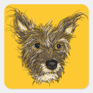 Sticker Carré haziepup