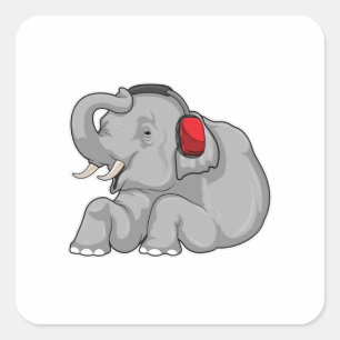 Sticker Carré Headphone
