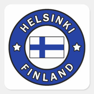 Sticker Carré Helsinki Finlande
