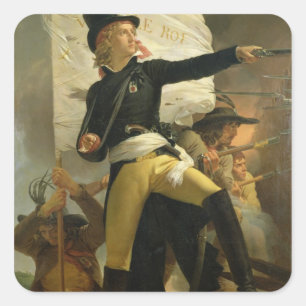 Sticker Carré Henri de La Rochejaquelein, chef de