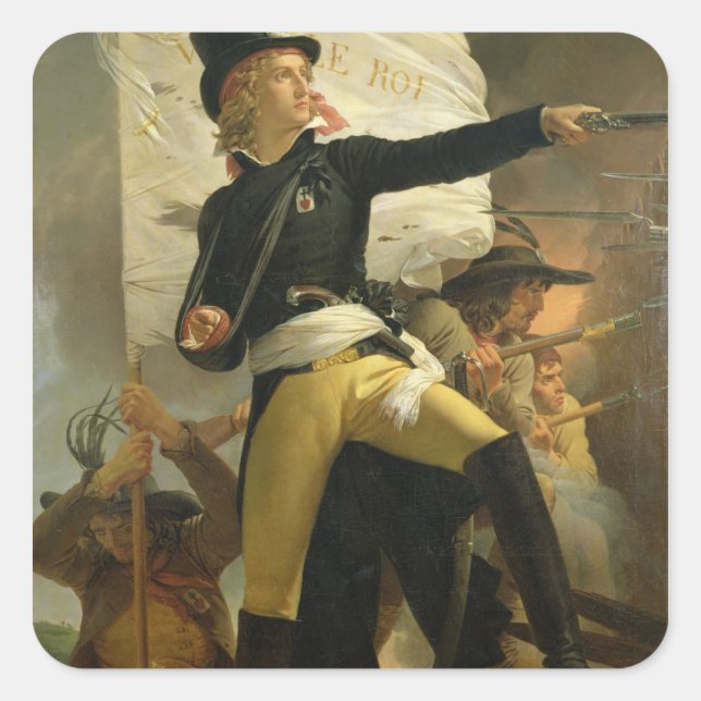 Sticker Carré Henri de La Rochejaquelein, chef du (Devant)