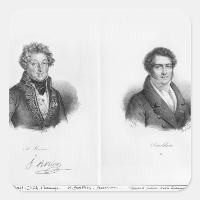 Sticker Carré Henri Montan Berton et François Adrien (Devant)