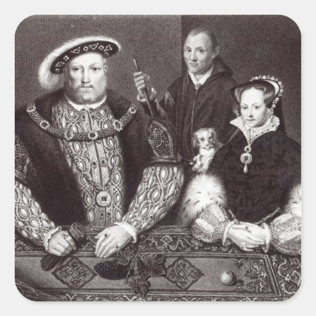 Sticker Carré Henry VIII, sa fille la reine Mary (Devant)