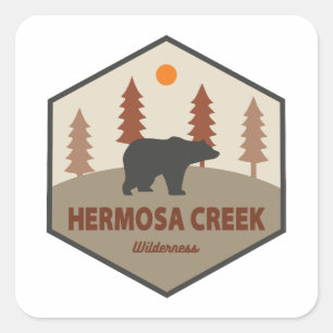 Sticker Carré Hermosa Creek Wilderness Colorado Ours