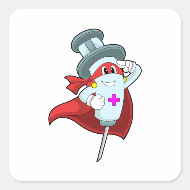 Sticker Carré Hero as Nurse (Devant)