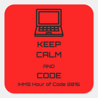 Sticker Carré Heure De Code IHMS 2016