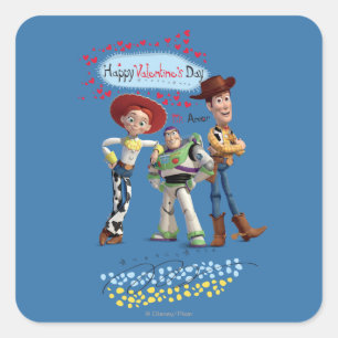 Sticker Carré Heureuse Sainte-Valentin, Mi Amor