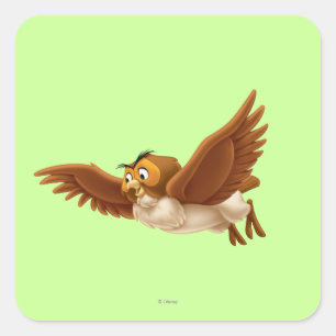 Sticker Carré Hibou