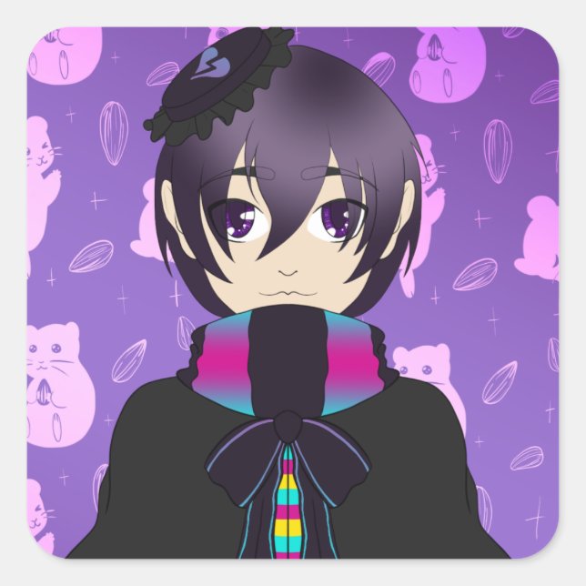 Sticker Carré Hikaru Ohayashi (Devant)