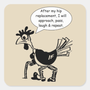 Sticker Carré Hip Replacement Surgery