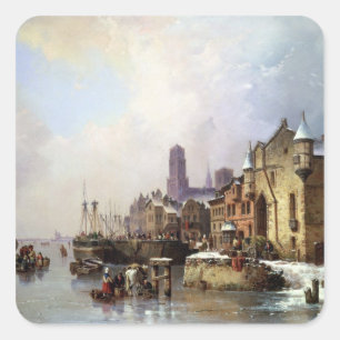 Sticker Carré Hiver dans Konigsberg