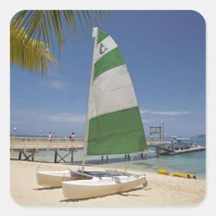 Sticker Carré Hobie Cat, Plantation Island