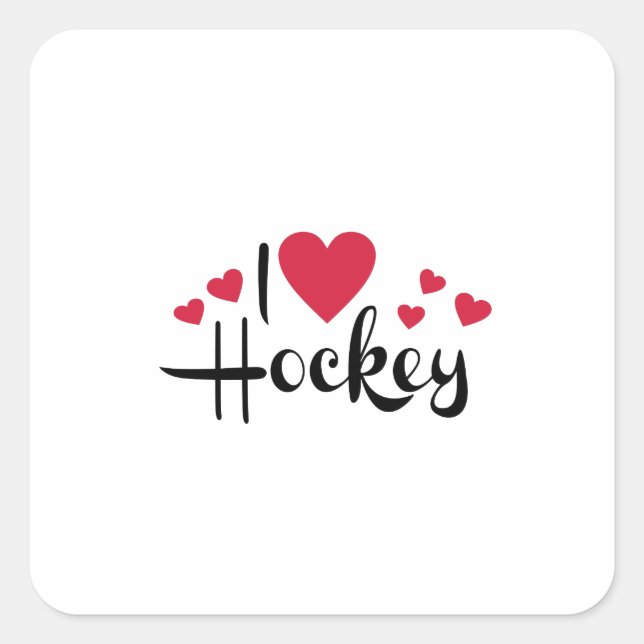 Sticker Carré Hockey (Devant)