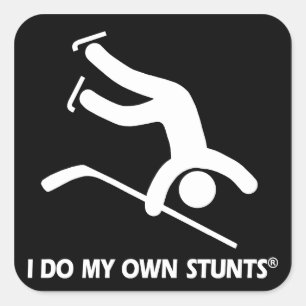 Sticker Carré Hockey Mes Propres Têtes