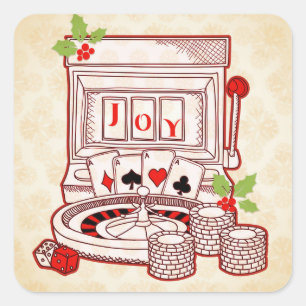 Sticker Carré Holiday Casino Joy