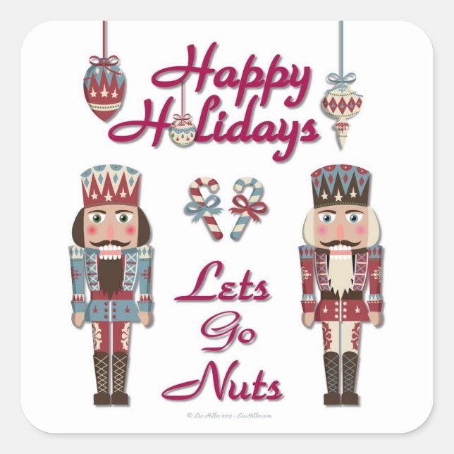 Sticker Carré Holiday Nutcracker (Devant)