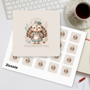 Sticker Carré Holiday Turquie Ajouter un texte personnalisé