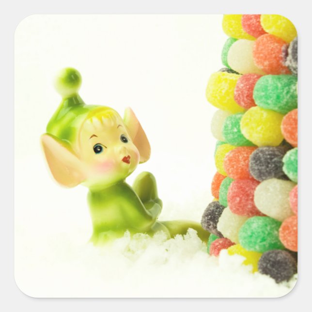 Sticker Carré Holly l'Elfe Pixie (Devant)