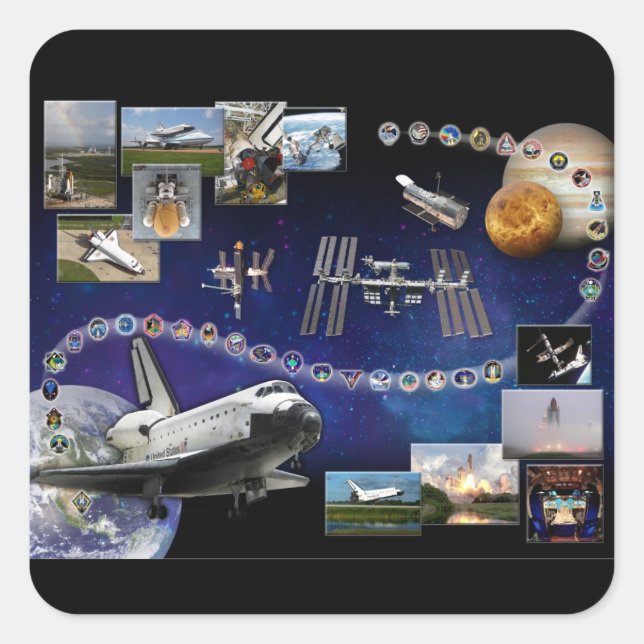 Sticker Carré Hommage à Atlantis (Devant)