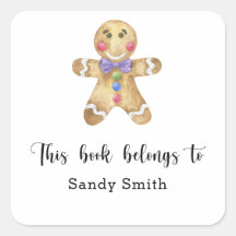 Homme en pain d'épices - Ce livre appartient à