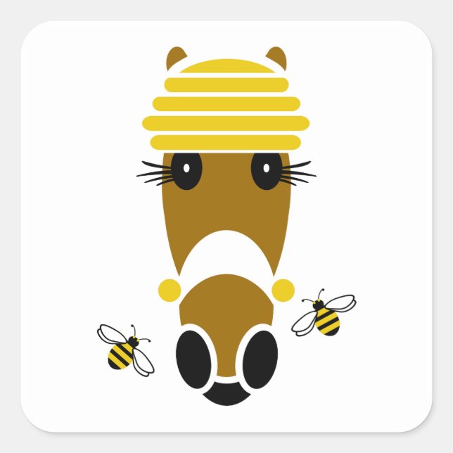 Sticker Carré Honey Hattingdon (Devant)