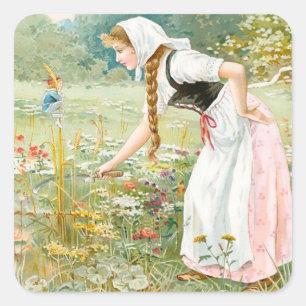 Sticker Carré « Hop O My Thumb » de E S Hardy