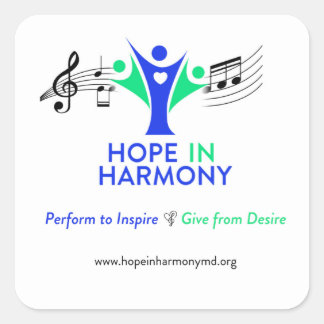 Sticker Carré Hope in Harmony