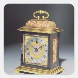 Sticker Carré Horloge du support miniature