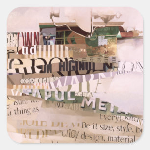 Sticker Carré Hors de la saison