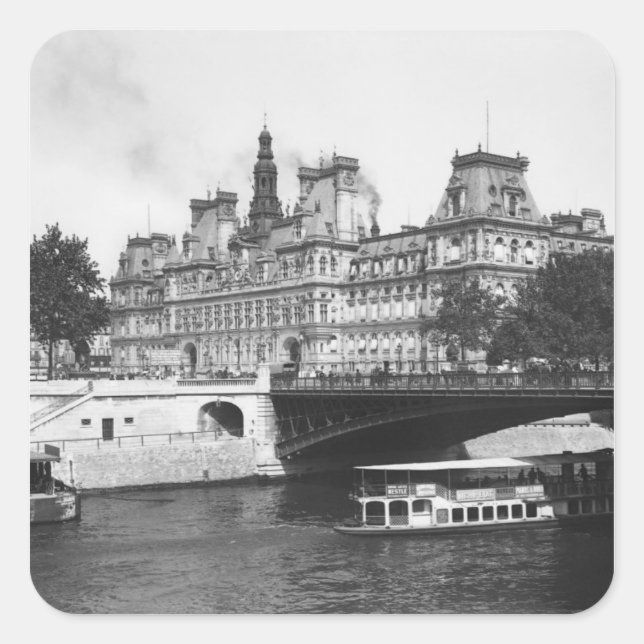 Sticker Carré Hôtel de Ville, 1882 (Devant)