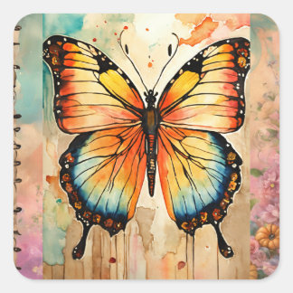 Sticker Carré Housse de coussin tatoo majestueuse personnalisée