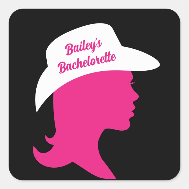 Sticker Carré Howdy Bachelorette (Devant)