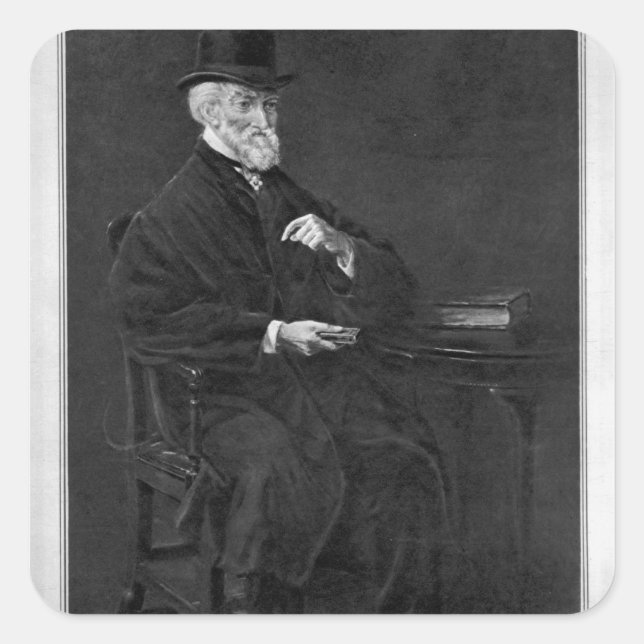 Sticker Carré Hubert George de Burgh-Canning (Devant)