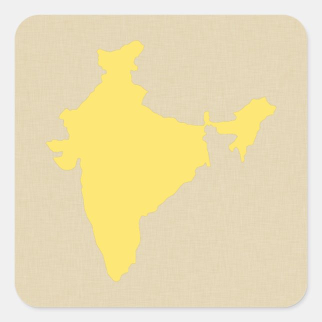 Sticker Carré Humeurs d'épices de moutarde Inde (Devant)