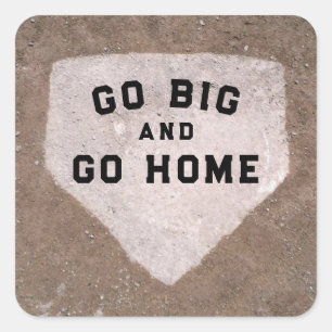 Sticker Carré Humour de baseball