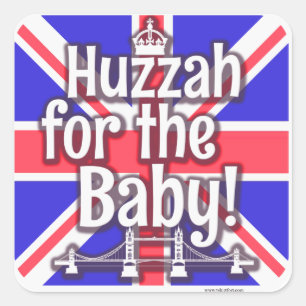 Sticker Carré Huzzah pour le bébé !