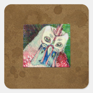 Sticker Carré Hybride animal 3