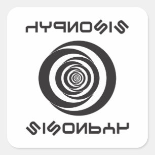 Sticker Carré Hypnosis Hypnotizer Hypnotist Hypnotic Cadeau Idée