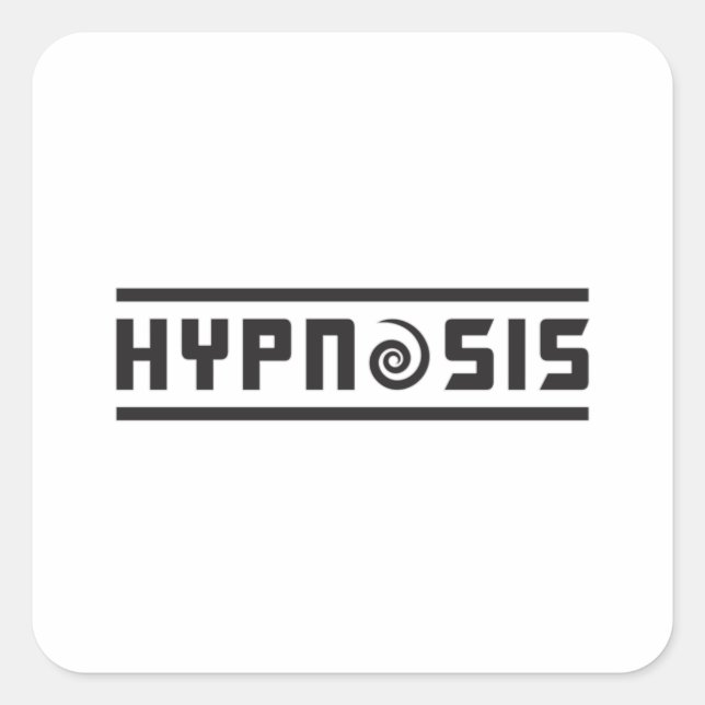 Sticker Carré Hypnosis Meilleur Hypnotiseur Hypnotiseur Cadeau H (Devant)