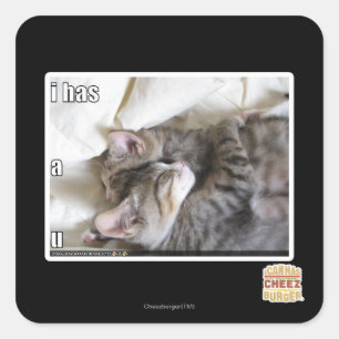 Sticker Carré I a un u