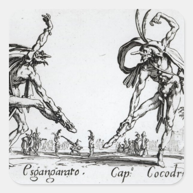 Sticker Carré I Balli de Spessanei ou Le Grande Chasse (Devant)