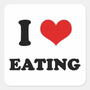 Sticker Carré I consommation d'amour du coeur I