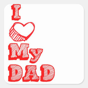 Sticker Carré I love my vous Donnez !