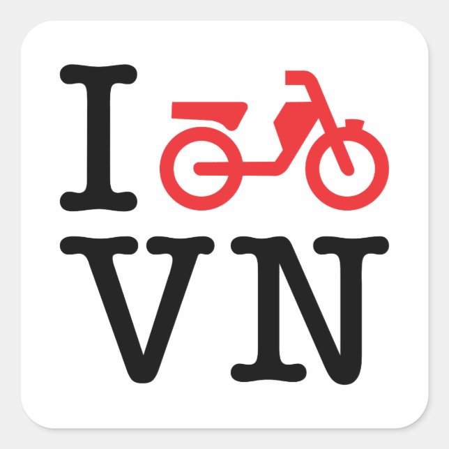 Sticker Carré I Motorbike Vietnam (Devant)