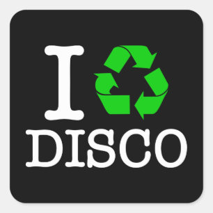 Sticker Carré I Recycle Disco