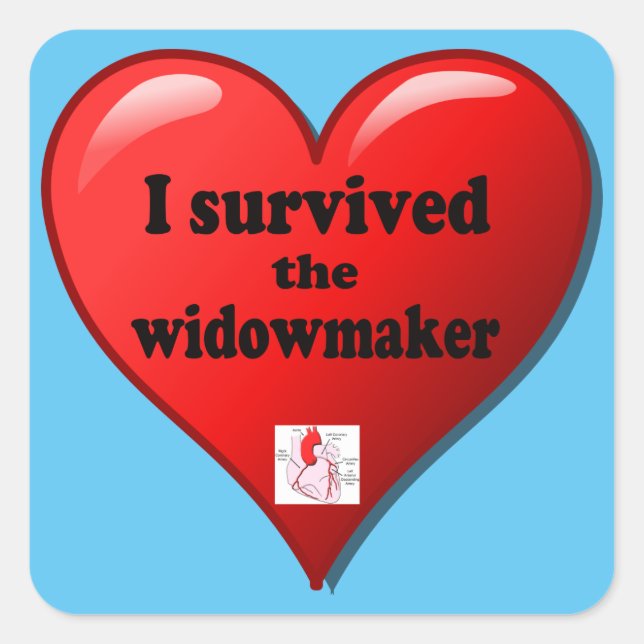 Sticker Carré I Survived the widowmaker (Devant)
