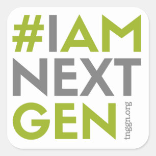 Sticker Carré #IAMNEXTGEN 3"x3"