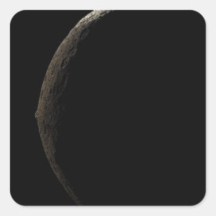 Sticker Carré Iapetus de la lune de Saturne